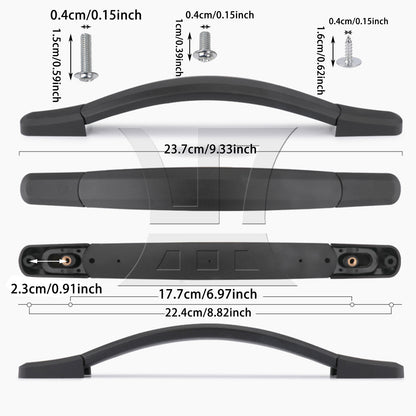 BQLZR Suitcase Luggage Handle Holder Strap Grip Handle 9.33inch w/ Mounts Black B122