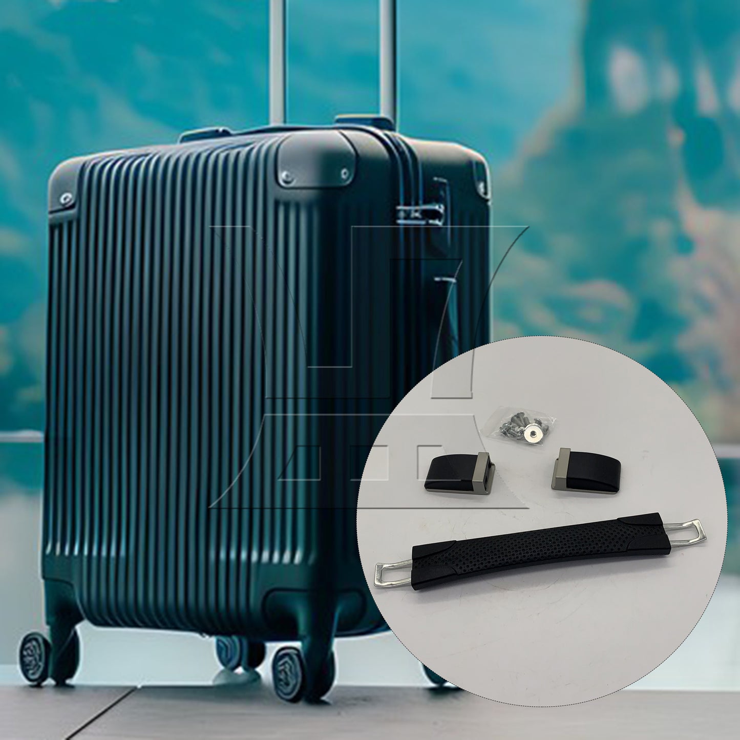 BQLZR Spare Strap Grip Handle Replacement 10.43inch for Suitcase Luggage Black B120