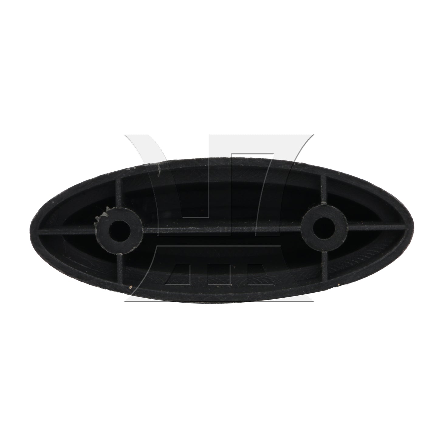 BQLZR Black Luggage Bracket Side Feet Pads Plastic Rubber with 4 Screw