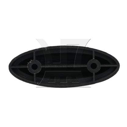 BQLZR Black Luggage Bracket Side Feet Pads Plastic Rubber with 4 Screw