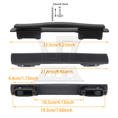 BQLZR Black Suitcase Luggage Strap Handle Plastic Pull Grip 8.46inch Length w/ Screw