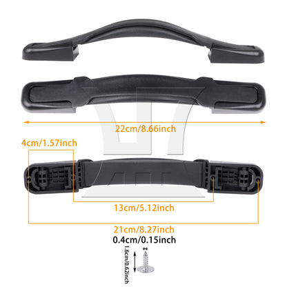 BQLZR Suitcase Handle Replacement Part Black B121 Luggage Holder 8.66Inch with Screw