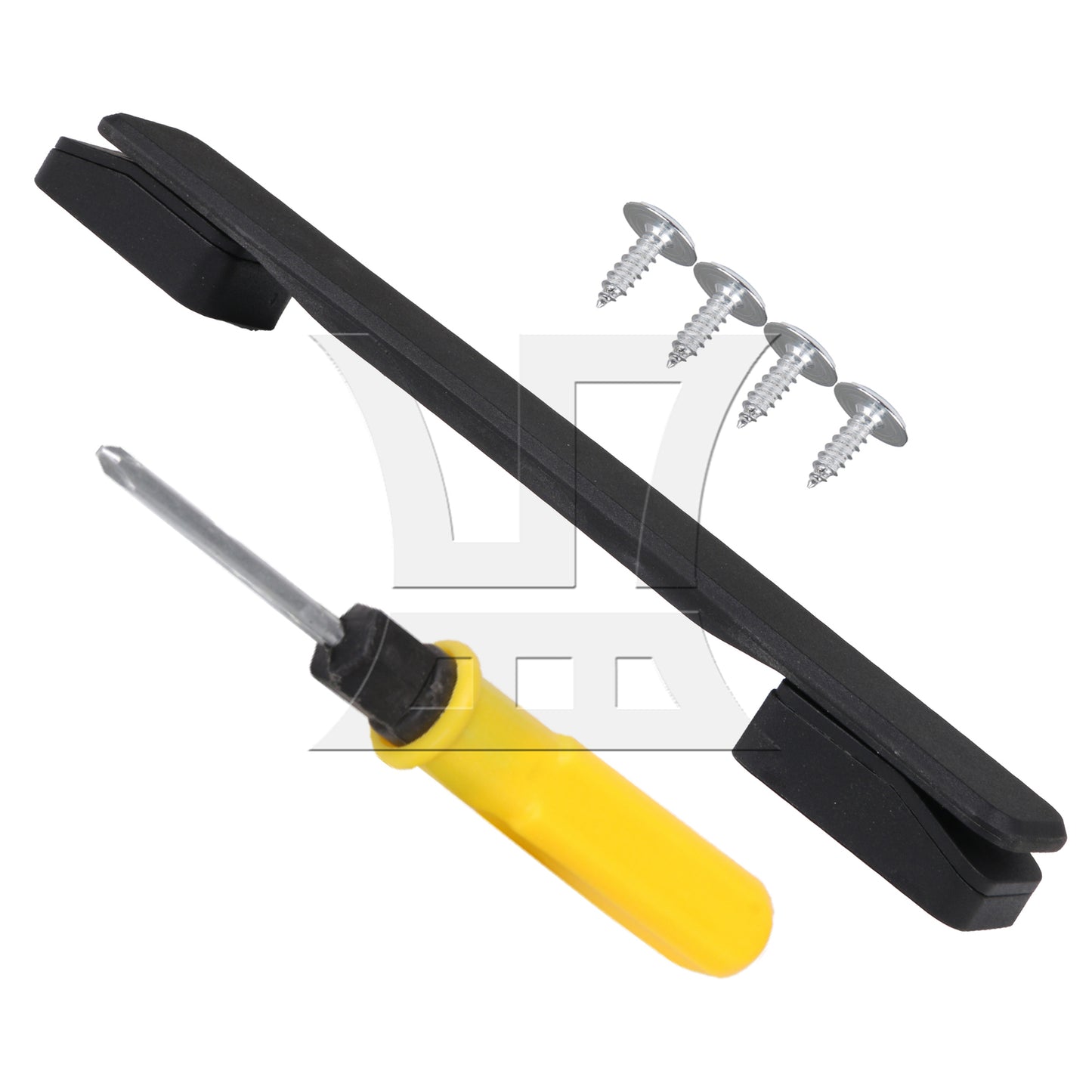 BQLZR Flexible Suitcase Handle Carry Strap Grip Part 7.8Inch Black B115 with Screws