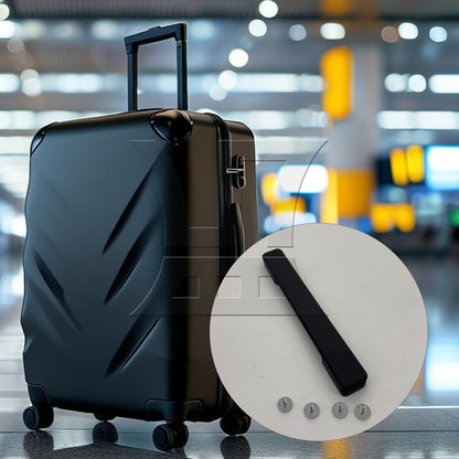 BQLZR Flexible Suitcase Handle Carry Strap Grip Part 7.8Inch Black B115 with Screws
