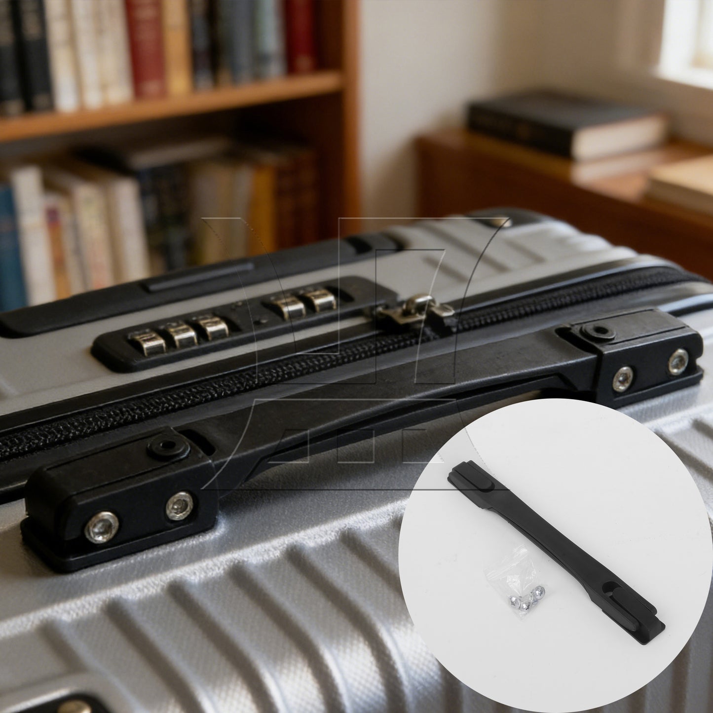 BQLZR 2Pieces Replacement Luggage Suitcase Handle Carry Strap Grip 6001 Black 225mm