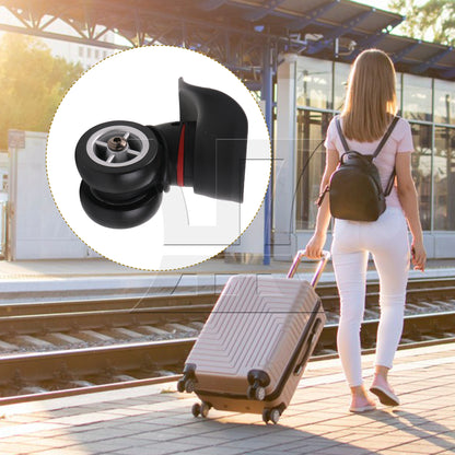 BQLZR W042S Swivel Caster Wheels Right Plastic & Metal with Screwdriver for Luggage