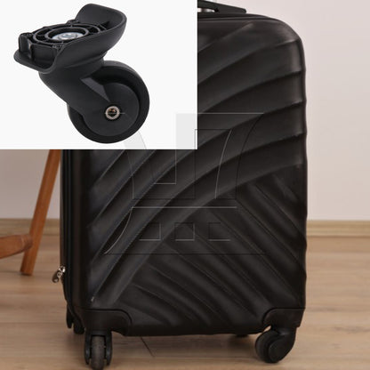 BQLZR 3.03" Overall Height Luggage Suitcase Wheels Black Right W293 with Screwdriver