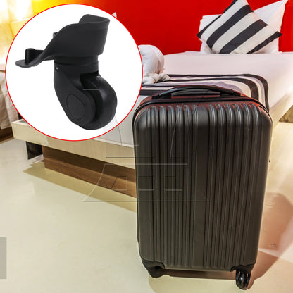 BQLZR Black Left Luggage Suitcase Wheels 360 Swivel Replacement W041-2S with 4 Screw