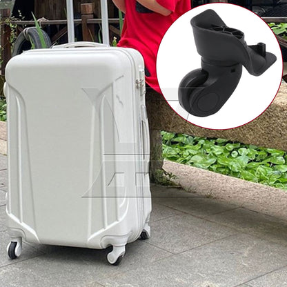 BQLZR Black Left Luggage Suitcase Wheels 360 Swivel Replacement W041-2S with 4 Screw