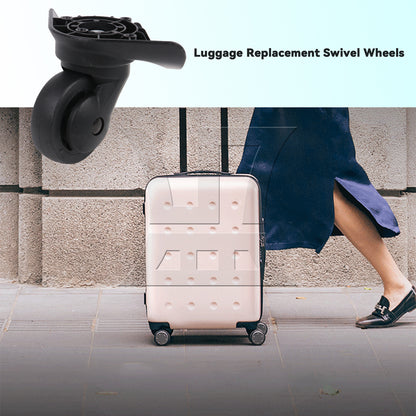 BQLZR Suitcase Luggage Replacement Swivel Casters Mute Wheel 2.95 Inches W076 Set