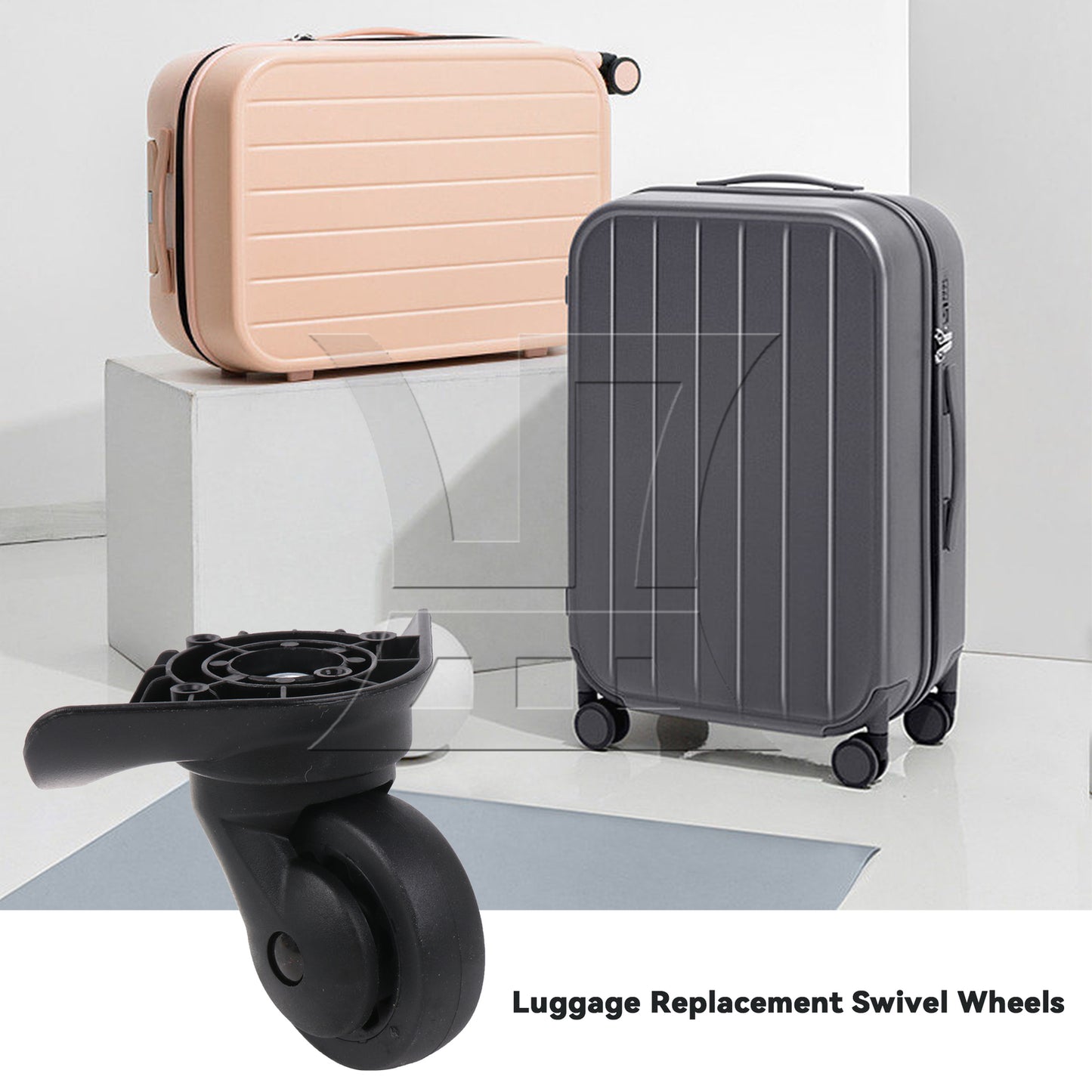 BQLZR Suitcase Luggage Replacement Swivel Casters Mute Wheel 2.95 Inches W076 Set