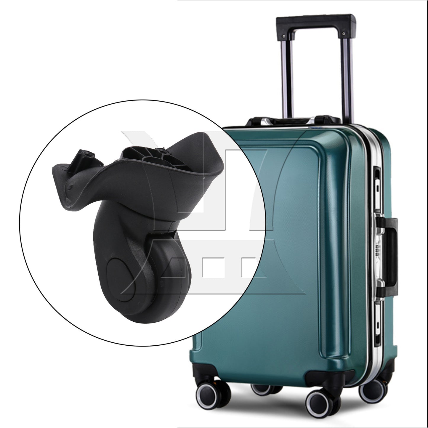 BQLZR Suitcase Swivel Wheel Spare Part 3.54 Inches W041-S Black Left Set for Luggage