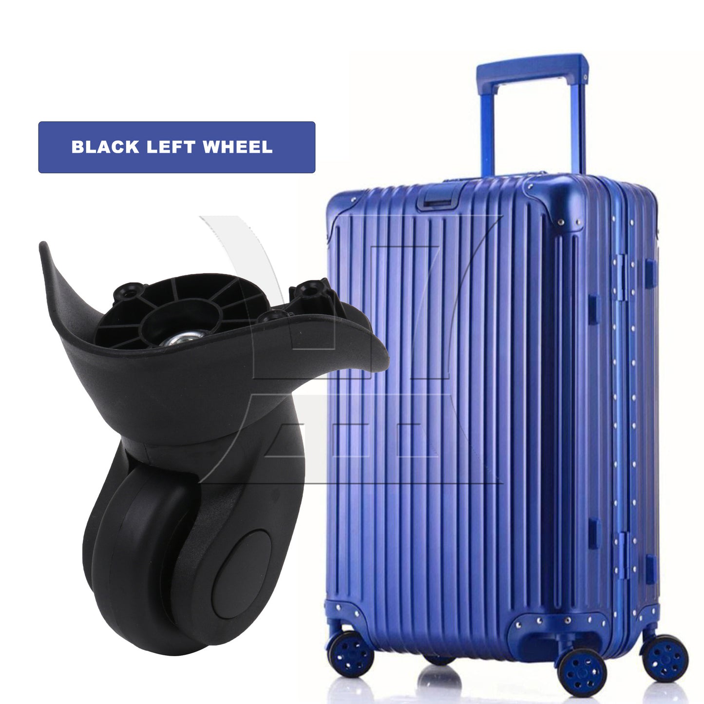 BQLZR Suitcase Swivel Wheel Spare Part 3.54 Inches W041-S Black Left Set for Luggage