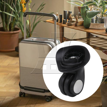 BQLZR Luggage Spinner Wheel 3.43 Inches W024 Black Left for Suitcases Repair Part