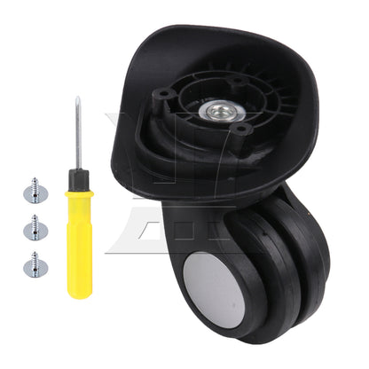 BQLZR Luggage Spinner Wheel 3.43 Inches W024 Black Left for Suitcases Repair Part