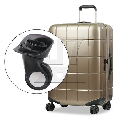 BQLZR Suitcase Luggage Caster Repair Mute Wheel 3.43 Inches W024 Right with Screws