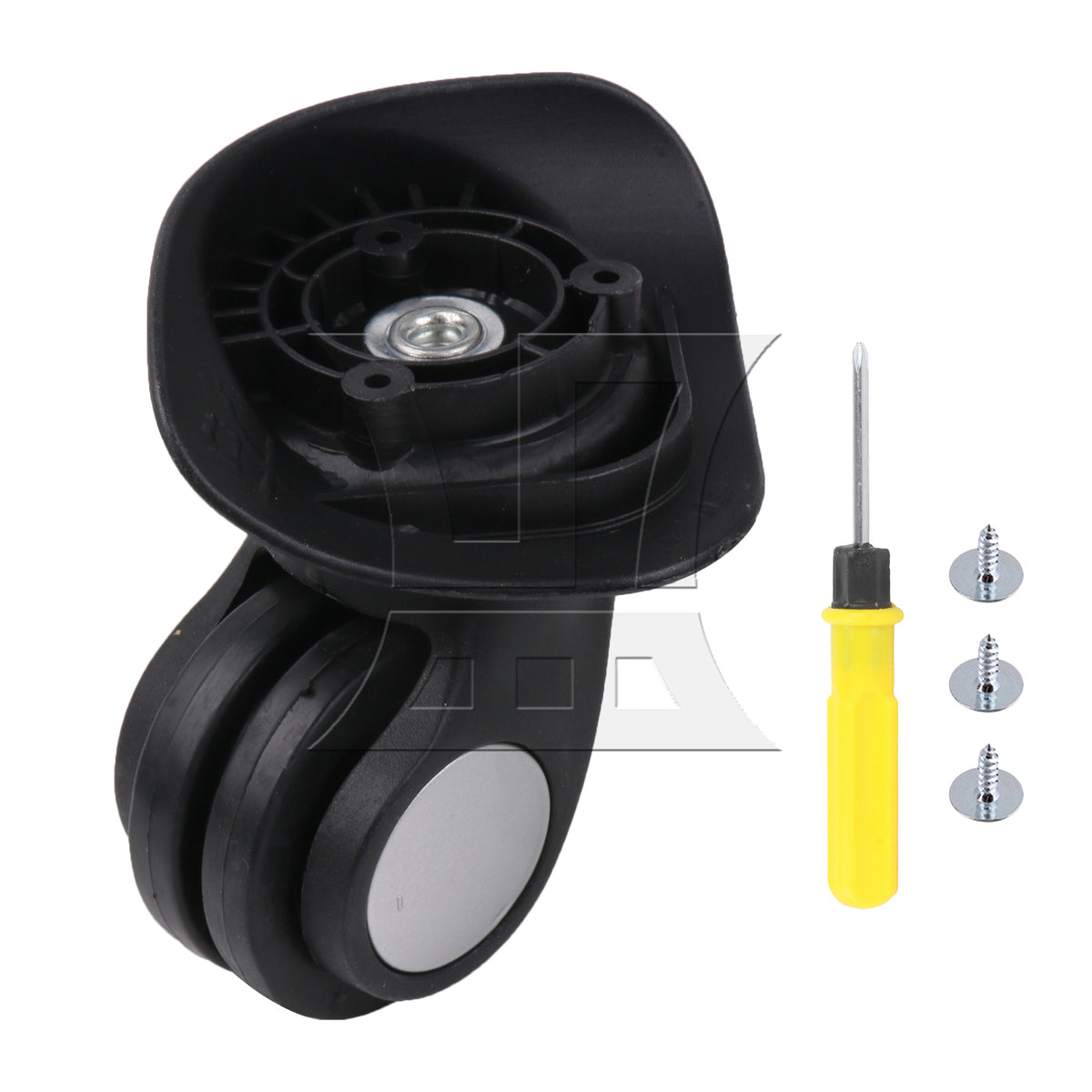 BQLZR Suitcase Luggage Caster Repair Mute Wheel 3.43 Inches W024 Right with Screws