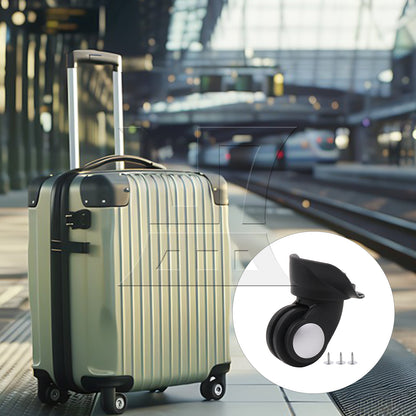BQLZR Suitcase Luggage Caster Repair Mute Wheel 3.43 Inches W024 Right with Screws