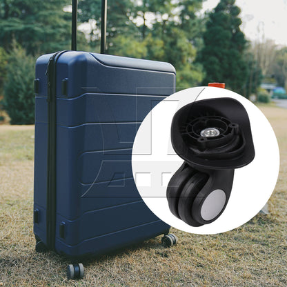 BQLZR Suitcase Luggage Caster Repair Mute Wheel 3.43 Inches W024 Right with Screws
