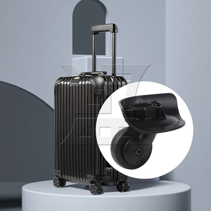 BQLZR Luggage Wheel Replacement Travel Suitcase Caster 3.27 Inches W187 Black Kit