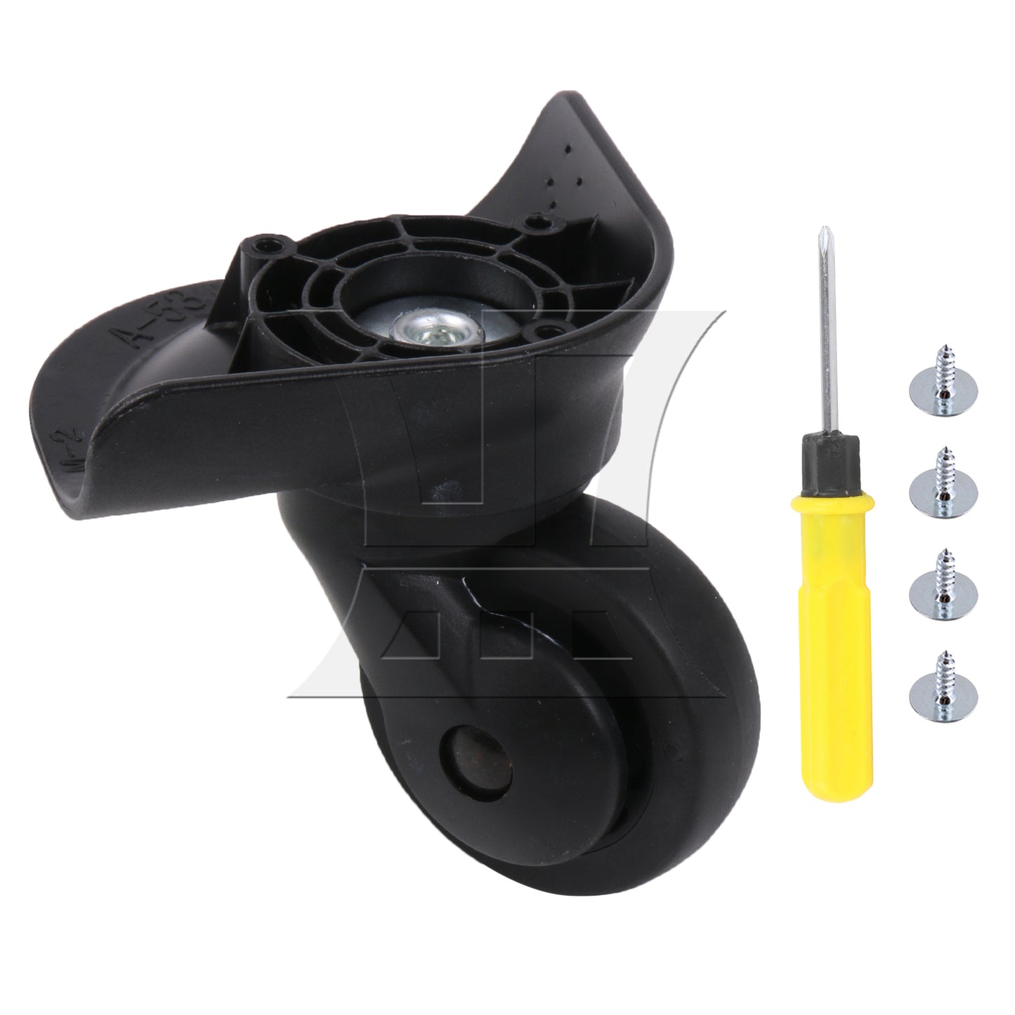 BQLZR Luggage Wheel Replacement Travel Suitcase Caster 3.27 Inches W187 Black Kit