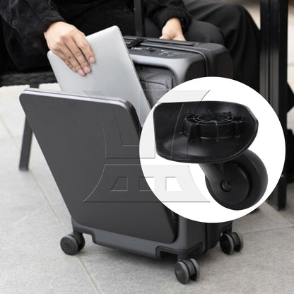 BQLZR Luggage Wheel Replacement Travel Suitcase Caster 3.27 Inches W187 Black Kit