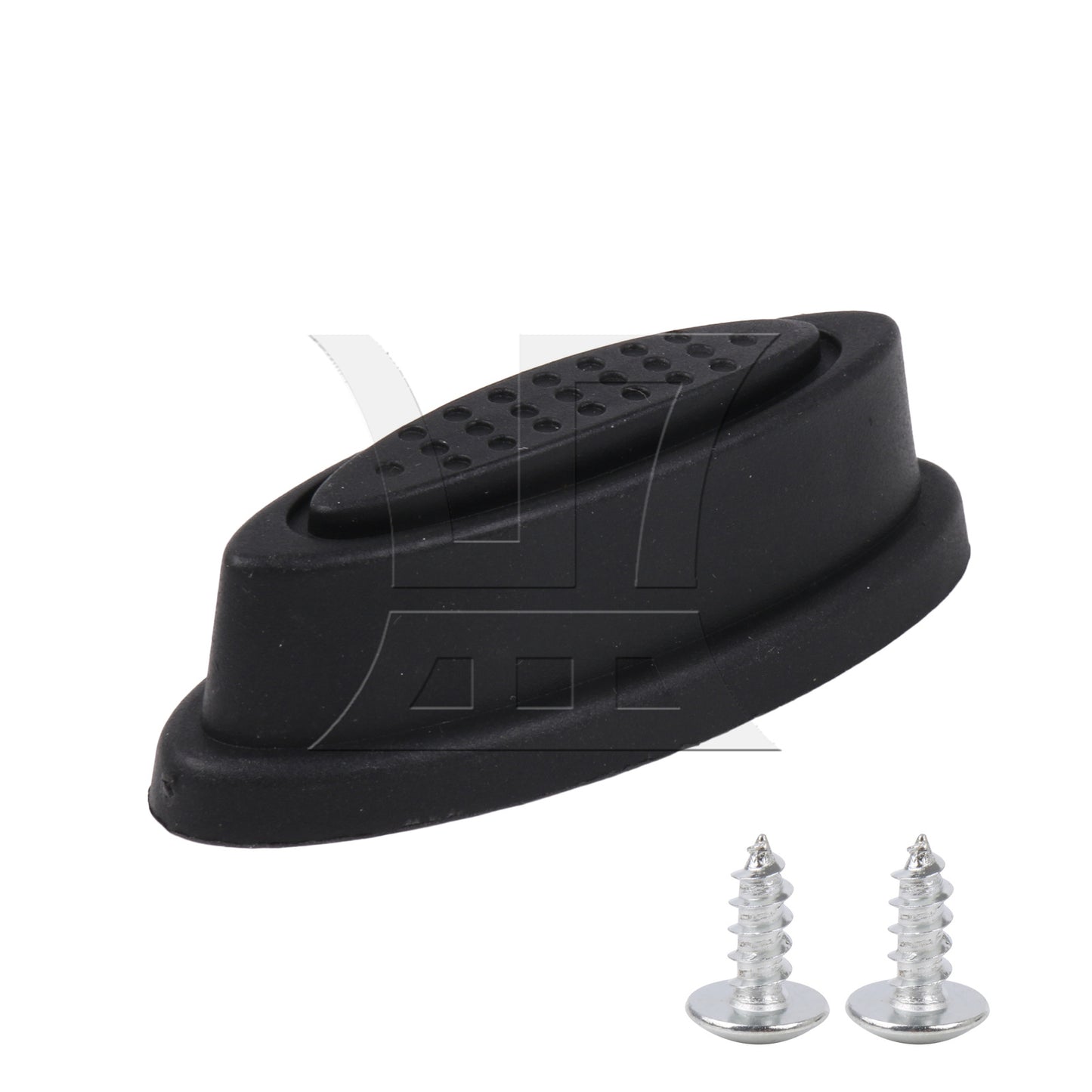 BQLZR Black Suitcases Luggage Part Bottom Stud Feet Stand Z020 2.2" x 0.83" w/ Screw