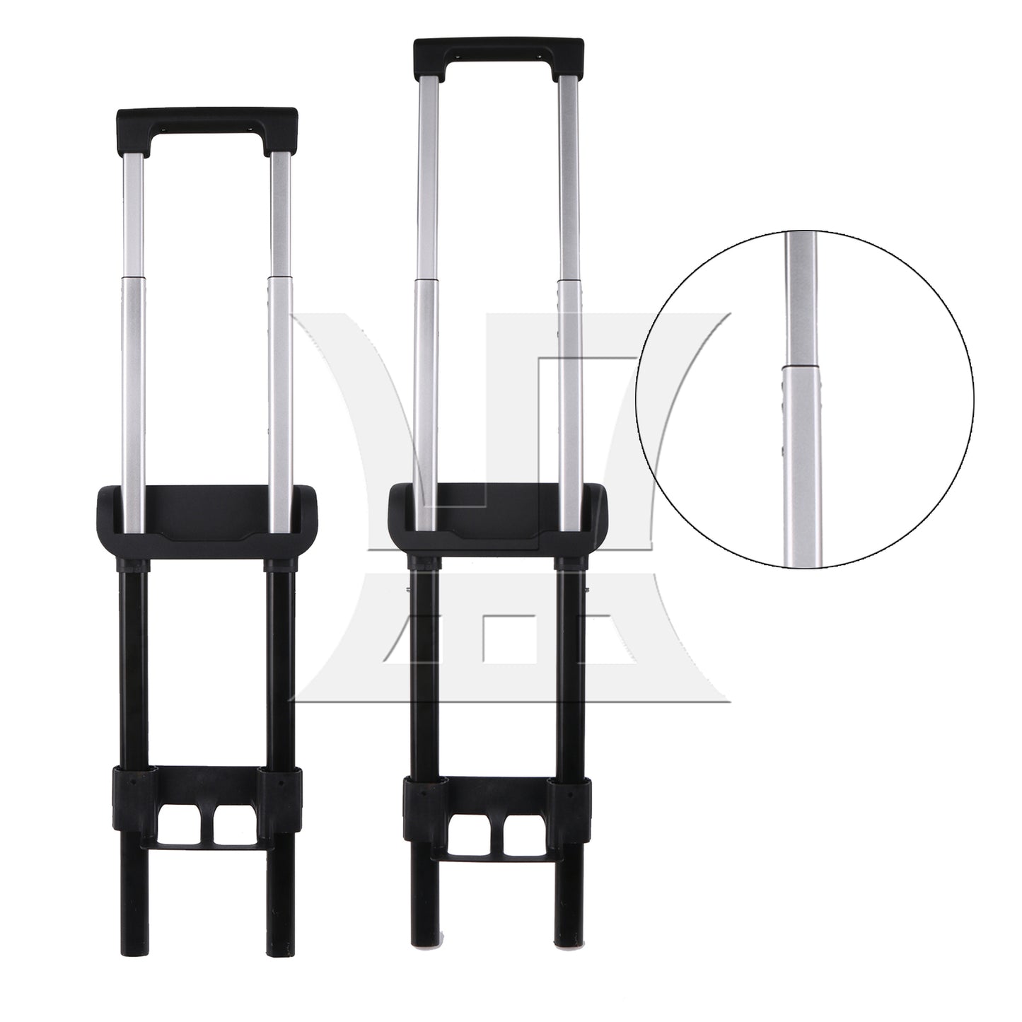BQLZR Plastic 20 Inch Traveling Luggage Telescopic Handle 17.13 Inch Set with Screws