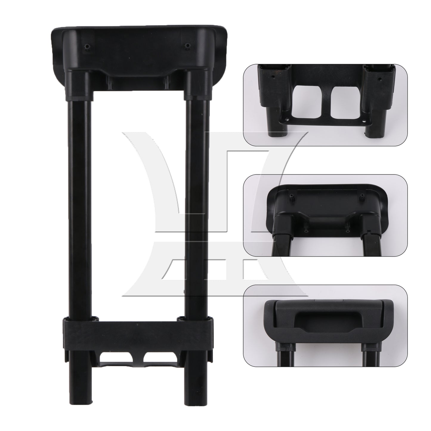 BQLZR Plastic 20 Inch Traveling Luggage Telescopic Handle 17.13 Inch Set with Screws