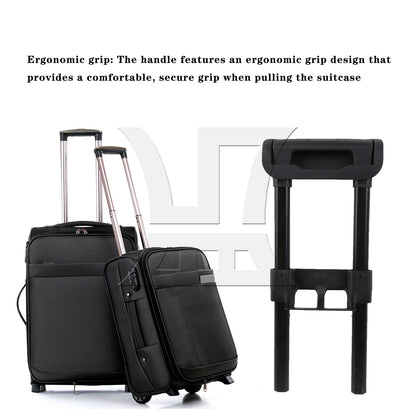 BQLZR Plastic 20 Inch Traveling Luggage Telescopic Handle 17.13 Inch Set with Screws