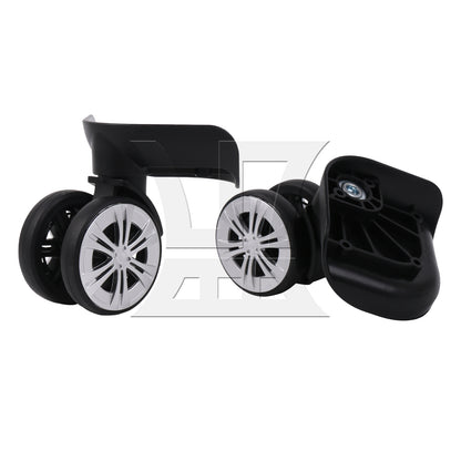 BQLZR 1 Pair Suitcase Repair Part Wheel 360 Degree Swivel Rollers Black 3.39" 603DT