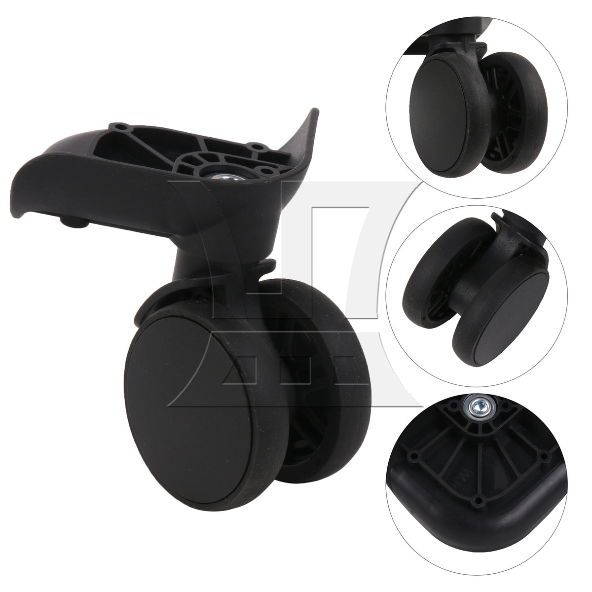 BQLZR 1 Pair Suitcase Wheels for Luggage Parts 360 Degree Swivel 3.43 Inches 603FT