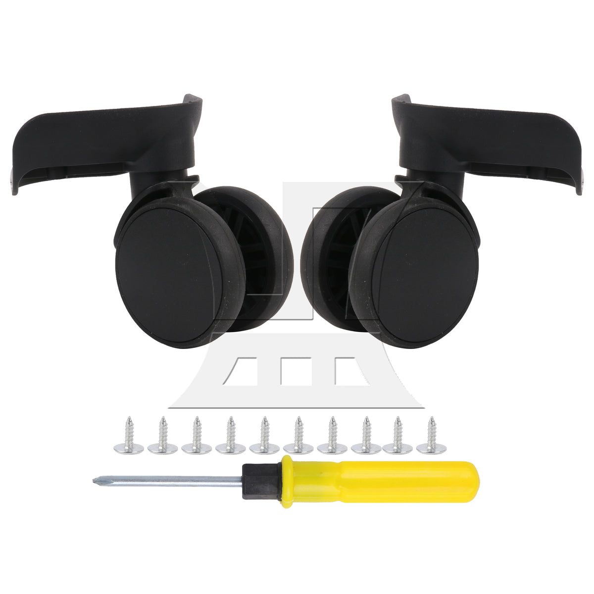 BQLZR 1 Pair Suitcase Wheels for Luggage Parts 360 Degree Swivel 3.43 Inches 603FT