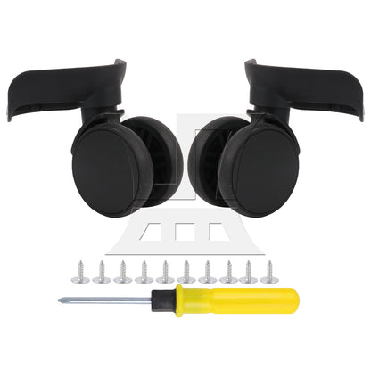 BQLZR 1 Pair Suitcase Wheels for Luggage Parts 360 Degree Swivel 3.43 Inches 603FT