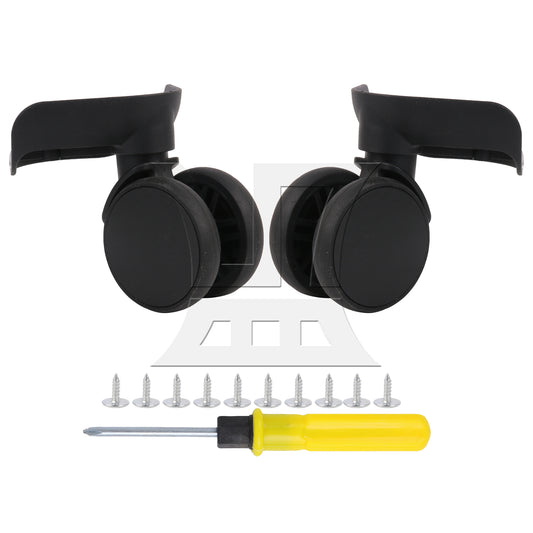 BQLZR 1 Pair Suitcase Wheels for Luggage Parts 360 Degree Swivel 3.43 Inches 603FT