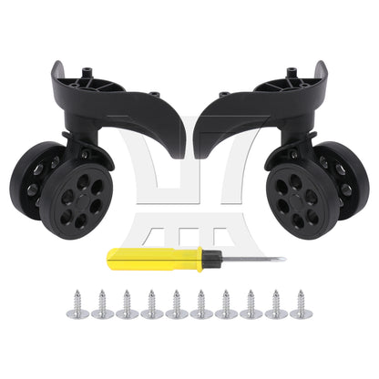 BQLZR 1 Pair Luggage Suitcase Wheels Casters Replacement for TZX-5 360 Degree 3.62"