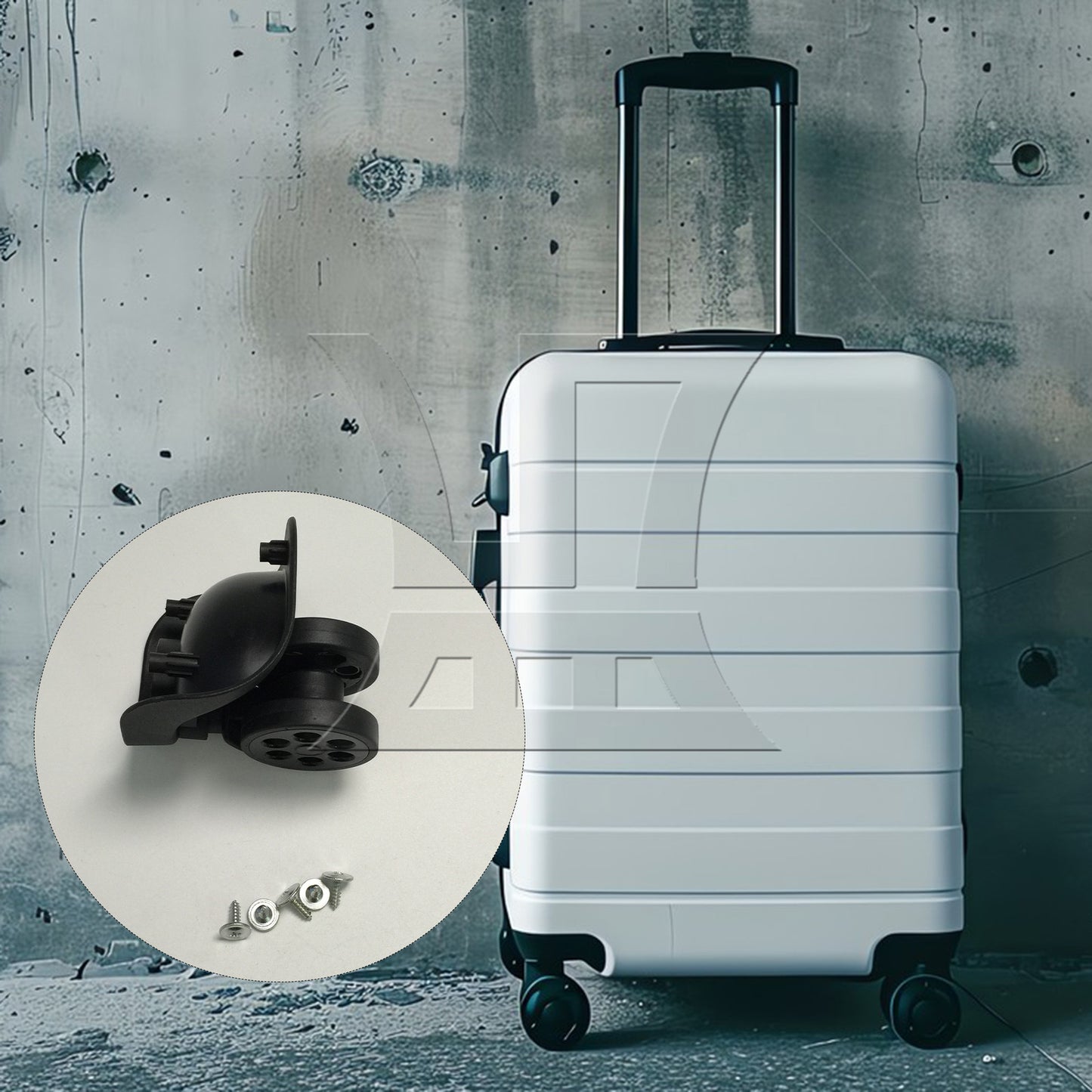 BQLZR 1 Pair Luggage Suitcase Wheels Casters Replacement for TZX-5 360 Degree 3.62"