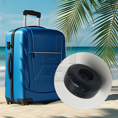 BQLZR 2Pieces Luggage Suitcase Wheel Roller 1.57" Diameter x 0.71" Thickness Black