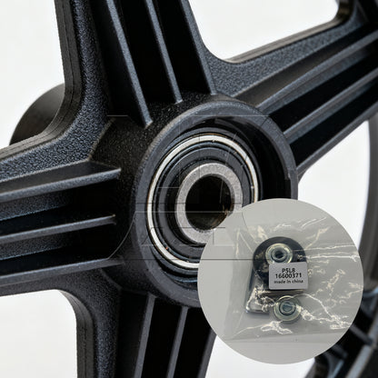 BQLZR 2Pieces Black Luggage Suitcase Wheels 1.77" Dia x 0.71" T with Mount Screws