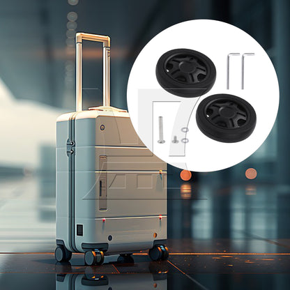 BQLZR 2Pieces Luggage Wheel 2.01"x0.43" Repair Hardware Replacement for Fj-51-11#