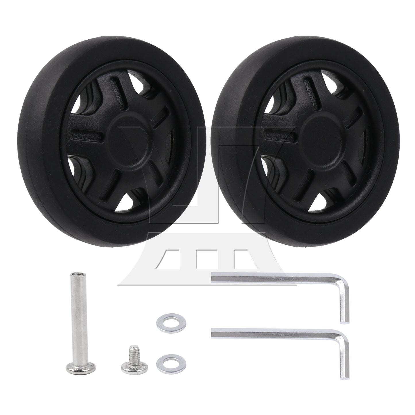 BQLZR 2Pieces Luggage Wheel 2.01"x0.43" Repair Hardware Replacement for Fj-51-11#