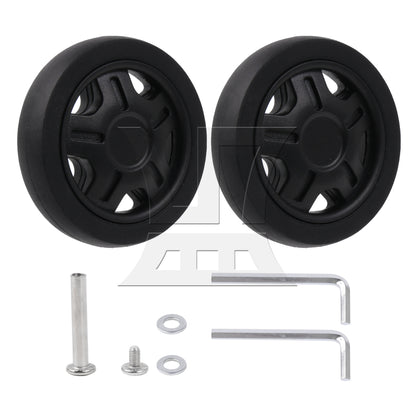 BQLZR 2Pieces Luggage Wheel 2.01"x0.43" Repair Hardware Replacement for Fj-51-11#