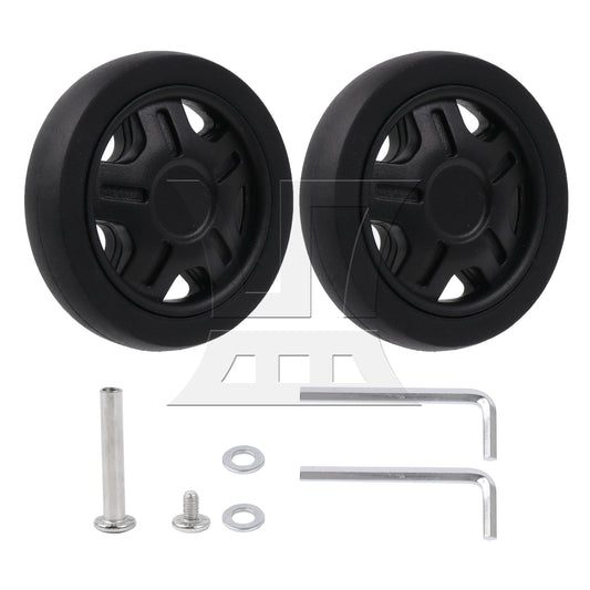 BQLZR 2Pieces Luggage Wheel 2.01"x0.43" Repair Hardware Replacement for Fj-51-11#