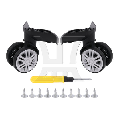 BQLZR 1 Pair Luggage Part Suitcase Wheels Rollers 360 Degree Rotate 3.46 Inch 603T