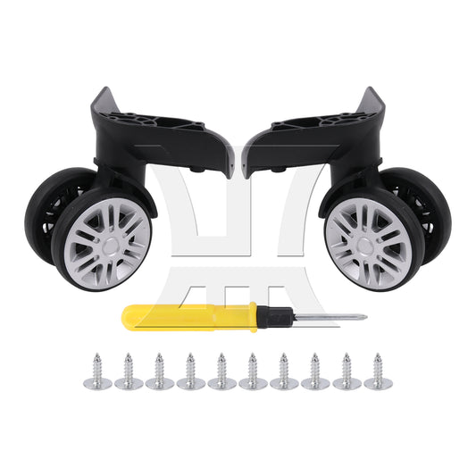 BQLZR 1 Pair Luggage Part Suitcase Wheels Rollers 360 Degree Rotate 3.46 Inch 603T