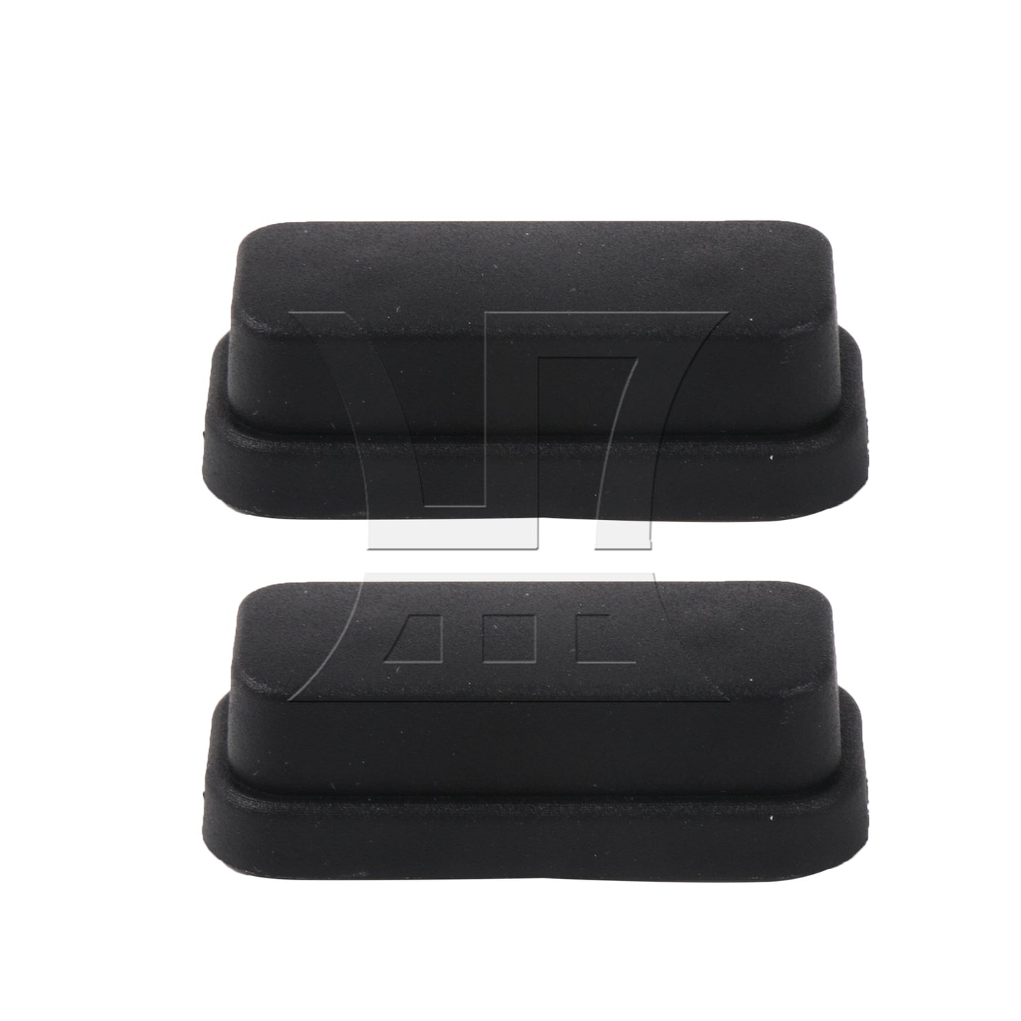 BQLZR 4 Pieces Luggage Bracket Side Feet Black with 8pcs Screws for Repalcement Part
