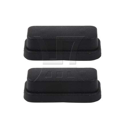 BQLZR 4 Pieces Luggage Bracket Side Feet Black with 8pcs Screws for Repalcement Part