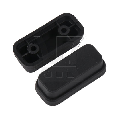 BQLZR 4 Pieces Luggage Bracket Side Feet Black with 8pcs Screws for Repalcement Part