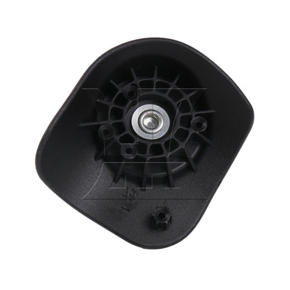 BQLZR 2 Pieces 3.62" Height Replacement Luggage Wheels Plastic Rollers W185 Black