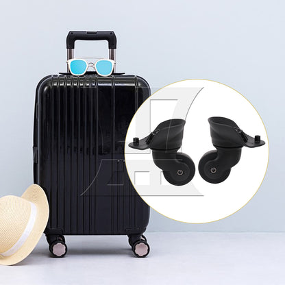 BQLZR 2 Pieces 3.62" Height Replacement Luggage Wheels Plastic Rollers W185 Black